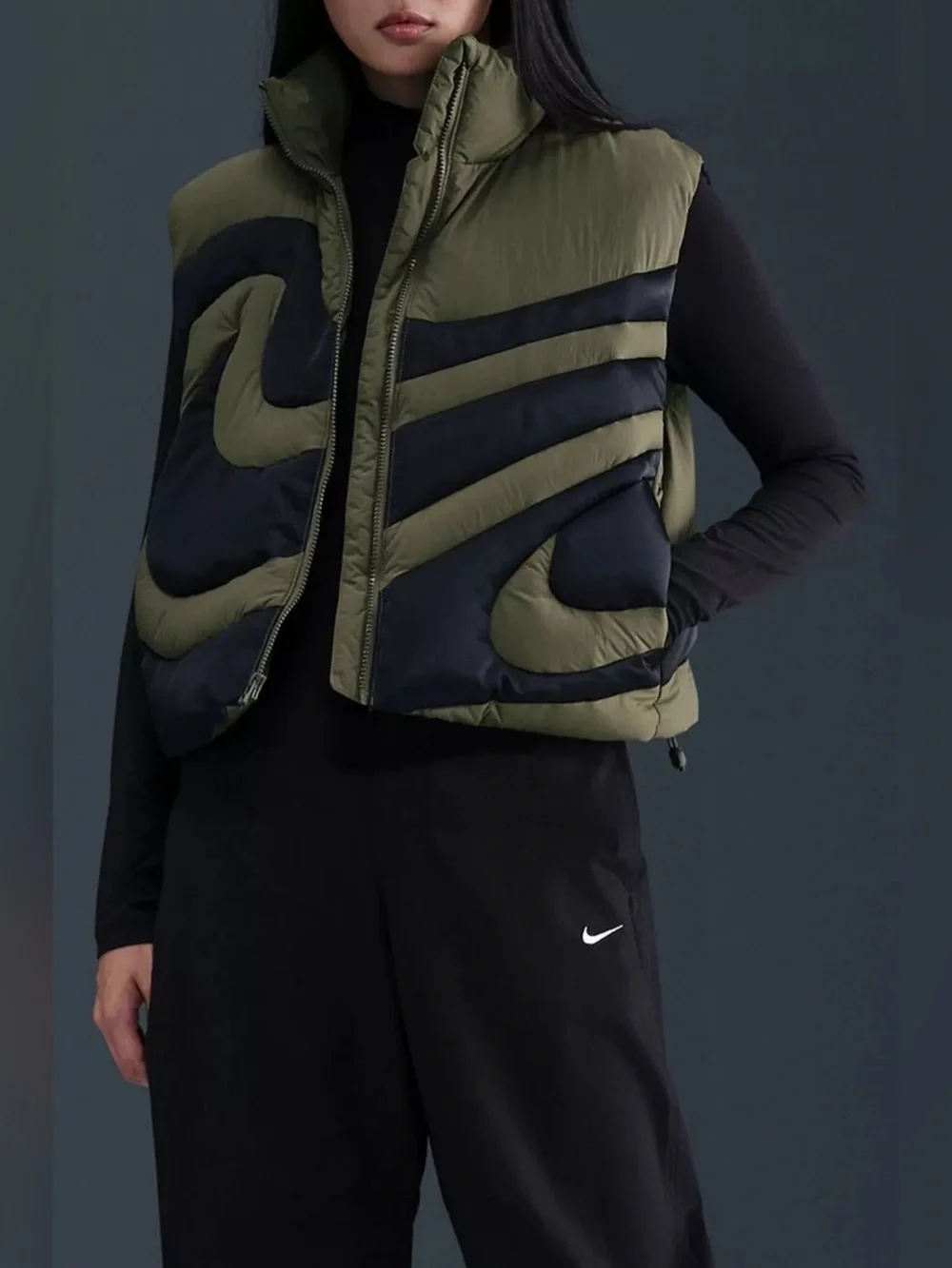 New Nike Sportswear Swoosh Series Oversized Down Vest size M